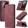 Azororo Cover per Xiaomi 15 Ultra 5G, Premium PU Pelle Custodia, Magnetica Carta Fessura Portafoglio Case, Flip Cavalletto Custodia per Xiaomi 15 Ultra - Vino Rosso