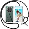 ISOI Cover con Cordino per Xiaomi 17 Ultra, Custodia Trasparente con Collana Tracolla Laccio Collo Ultra Sottile Morbido TPU Silicone Antiurto AntiGraffio Case, Nero