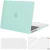 MOSISO Custodia Compatibile con MacBook Pro 14 Cover M5 M4 M3 M2 M1 2026 | Case&Copritastiera&Pellicola per 2025-2021 A3427 A3426 A3434 A3112 A3185 A3401 A2918 A2992 A2779 A2442, Menta Verde