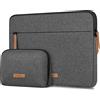 Lacdo 360° Protettiva Borsa Custodia per 16 New MacBook Pro M5 Pro/Max A3428 A3429 2026, M4/M3/M2/M1 Pro/Max A3403 A3186 A2991 A2780 A2485 A2141 2024-2019, 15 Surface Laptop 7th, Grigio Scuro