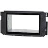 tomzz Audio 2451-038 Set cornice radio doppio DIN compatibile con Smart fortwo 451 forfour 454 nero con kit di installazione