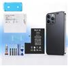 RUI XI Batteria compatibile per iPhone 12/12 Pro/12 Pro Max/12 Mini + attrezzi gratuiti (per iPhone 12 Mini)