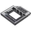 DIGITUS Telaio di montaggio SSD/HDD per alloggiamento unità CD/DVD/Blu-ray - per computer portatili - 2,5 SSD/HDD - da SATA a SATA III - altezza 12,7 mm - 6 Gbit/s