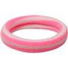 Whakano 100 elastici per capelli da donna, 4,3 cm, senza cuciture, elastici, per coda di cavallo, in nylon, spandex, per capelli, per donne, ragazze, uso quotidiano, rosa e bianco