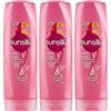 Sunsilk Scintille di Luce Balsamo per Capelli Spenti e Crespi con Olio di Jojoba Collagene e Biotina Azione Illuminante Effetto Seta - 3 Flaconi da 350ml