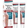 Wootapson 2PC Varicose Veins Cream, Leg Care Balm, Lotion Per Cura Anti-Venere, Skin Therapy Cream, per Vene Varicose Circolazione Gambe Piedi Pesanti Gonfie e Stanche Idratante, Adatto a Tutti i Tipi di Pelle