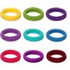 Whakano 100 elastici per capelli da donna, 4,3 cm, senza cuciture, elastici, per coda di cavallo, in nylon, spandex, per capelli, per donne, ragazze, uso quotidiano, colore misto D