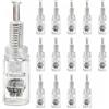 AYHYHLJZJ 15 aghi per microneedling, bocca a vite a 36 pin, set da 15 micro needling per un efficace ringiovanimento della pelle, riduzione delle rughe e migliore assorbimento dei prodotti per la cura della