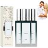 Junjie Profumo di feromone da uomo, profumo di feromoni da uomo, applicazione discreta roll-on - per un profumo naturale di feromoni Roll-on Pheromone Parfum Uomo (3PCS)