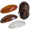 TUHOWEWZ 3 fermagli per capelli dal design francese, in acetato francese, grandi e ovali