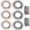LUFFLOK 8 Pezzi Pettine Elastico Circolare Completo, 2 Dimensioni Plastica per Capelli, Pettine Francese Fermagli per Capelli Decorativi Pettini Fermacapelli Accessori per Capelli Donne (8 Pezzi)