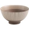 SET 6 BOWL LEVANTE MICRO Zafferano Marrone - Ciotoline in Porcellana Matt