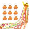QUUPY 10PCS Multi Colore Mano Lancio Streamer Colorato Tiro Mano Confetti Compleanno Matrimoni Eventi Natale Capodanno Festa di Laurea