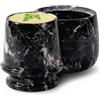 EARTHEN CRAFTS Butter Keeper Design D (Black Zebra, 4 pollici)
