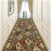 Luyckfrazy Tappeto passatoia per corridoi antiscivolo 1,5 m 200 cm 2,5 m 300 cm 3,5 m 4 m 500 cm 6 m Tappeto passatoia stretto marrone vintage per scale corridoio cucina Tappetino per ingresso extra lungo ( Size