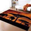 okoikfc Tappeto Soggiorno Africa, Animale Tappeto Moderni Antiscivolo Tappeto Bambini Lavabile Morbido, Tappeti Per Camera Letto Salotto Corrido Bagno Cucina, Scendiletto, 120 x 180 cm
