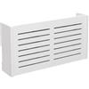Generic Scatola portaoggetti da parete per router wireless con dissipazione del calore, per router WiFi e accessori TV, in plastica bianca