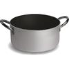 PARDINI - Casseruola alta in alluminio 24 cm, altezza 13 centimetri. Fondo antiaderente, spessore 3 millimetri. Capacità 5,6 litri. Linea professionale.