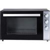 GrecoShop Forno - Fornetto Elettrico Ventilato 70L 2500W XXL, Alta Potenza, Timer e Termostato Regolabile, Cottura Uniforme, Inclusi 2 Teglie + 1 Griglia, Ideale per Pizza, Dolci e Arrosti