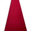 LaVelahome Tappeto RIKAMO da cucina antiscivolo lavabile in lavatrice tinta unita tipo lavorazione sarda (50_x_400_cm, Rosso)