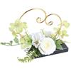 rockible Stiplo di fiore Stiplo per matrimoni anelli nuziali Servitore di arredamento da fondo da fondo per le feste di ferro elegante centrotavola floreale