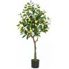 Generico Albero Di Limone Artificiale, Falso Pianta Verde Finta, Albero Di Agrumi Artificiale In Vaso, Pianta Finta Con Foglie Verdi & Limoni, Per Decorazione Interna Esterna Tutto(80cm/2.6ft)
