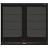 Siemens EX675LXC1E piano cottura Nero, Acciaio inossidabile Da incasso Piano cottura a induzione 4 Fornello(i)