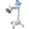 Ergotron StyleView EMR Laptop Cart, SV40 Alluminio, Grigio, Bianco Computer portatile Carrello multimediale