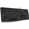 Logitech K120 Tastiera con Cavo per Windows, USB Plug-and-Play, Dimensioni Standard, Resistente agli Schizzi, Barra Spaziatrice