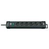 Brennenstuhl 1951160100 prolunghe e multiple 3 m 6 presa(e) AC Nero
