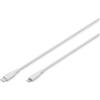 Digitus Cavo di collegamento in silicone Lightning, USB-C - Lightning, 0,5 m, bianco