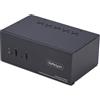 StarTech.com Switch KVM a 2 porte con doppio monitor DisplayPort e HDMI, 4K 60Hz, 1 monitor HDMI e 1 DP, hub USB 5Gbps a 2