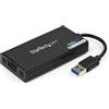 StarTech.com Adattatore da USB 3.0 a HDMI - 4K 30Hz Ultra HD - Certificato DisplayLink - Convertitore per monitor da USB Type-A