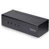 StarTech.com KVM Switch DisplayPort a 4 Porte con Doppio Monitor, 4K 60Hz, 2x Porte Hub USB 5Gbps, 2x Porte HID USB 2.0,