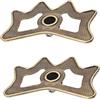 Chatonshen 2 Pezzi Snooker Testa Ponte Bastone Biliardo Accessorio Metallo Ottone Finitura Cromata Adatto per Snooker Pool Casa
