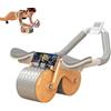 Generico 𝗥𝘂𝗼𝘁𝗲 𝗔𝗱𝗱𝗼𝗺𝗶𝗻𝗮𝗹𝗲 con Rimbalzo Automatico Rullo per ABS. Kit per Allenamento a Casa con Ginocchiera e Cronometro Inclusi. Sport per Principianti a Casa