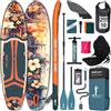 H2OSUP Tavola Sup Gonfiabile - Stand Up Paddle con Accessori Premium, Superstabilità Sup Gonfiabile, Paddle Boards Adulti con Capacità di 200KG per 3 Persone