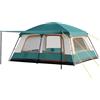 Purova Tenda familiare per 4 persone, tenda a tunnel con 2 cabine da letto e veranda, montaggio rapido in 10 minuti, 3000 mm, impermeabile con UPF 50+, tenda leggera per