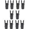Generic 10 Pezzi/Inserto Perno Albero Code Caccia, Nero