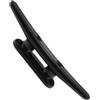 Uonlytech Fermo per Corda da Barca in Nylon Nero 98mm Forma a Corno Ancoraggio Multifunzionale e Installazione Facile per Ormeggio e Capannone