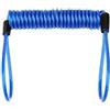 BaotyJie Guinzaglio di in Acciaio con Molla, Rocchetto E Anello in Corda. Realizzato in Materiale Resistente, Ideale per La Pesca, Il Campeggio, La S, Blu, 1.5m