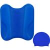 BUERPINKING Tavola da nuoto per bambini e adulti, strumento di allenamento 2 in 1, galleggiante, unisex, ottimizzazione della tecnologia e della posizione dell'acqua durante l'allenamento di nuoto (nero)