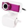 Ruilogod Clip 1004x1004 1.3 Mega pixel fotocamera USB2.0 MIC Webcam fucsia per PC