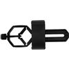 ULTECHNOVO Supporto Telefono per Telescopio in Plastica Nera Portatile e Sicuro, Compatibile Obiettivi da 22-44mm e Telefoni da 61-93mm, per Pesca e Campeggio