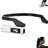BBASILIYSD Occhiali da fotocamera indossabili 4K, registrazione video POV ultra HD con EIS, registrazione video all'aperto, registrazione a mani libere, corpo indossabile con fotocamera, display da 0,96 pollici