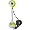 Ruilogod Testa rotonda 3.5mm Connettore MIC USB 2.0 Desktop Camera webcam Greenyellow Blk per PC