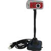 Ruilogod Microfono USB della macchina fotografica USB della webcam della webcam della webcam 3 del collo rosso