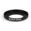 Generico STEP UP 30,5-43MM ANELLO ADATTATORE 30,5MM-43MM ADAPTER RING 30,5MM 43MM OBIETTIVO LENS LENTE FILTRO PARALUCE