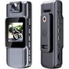 ARMYJY 1080P HD per mini macchina fotografica con obiettivo rotante a 180°, schermo da 1,54 pollici, senza fili, per ciclismo, moto, 1000 mAh, 5 H, colore: nero