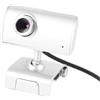 Ruilogod Clip 1004x1004 1.3 Mega Pixels USB2.0 MIC Webcam Silver Tone per PC